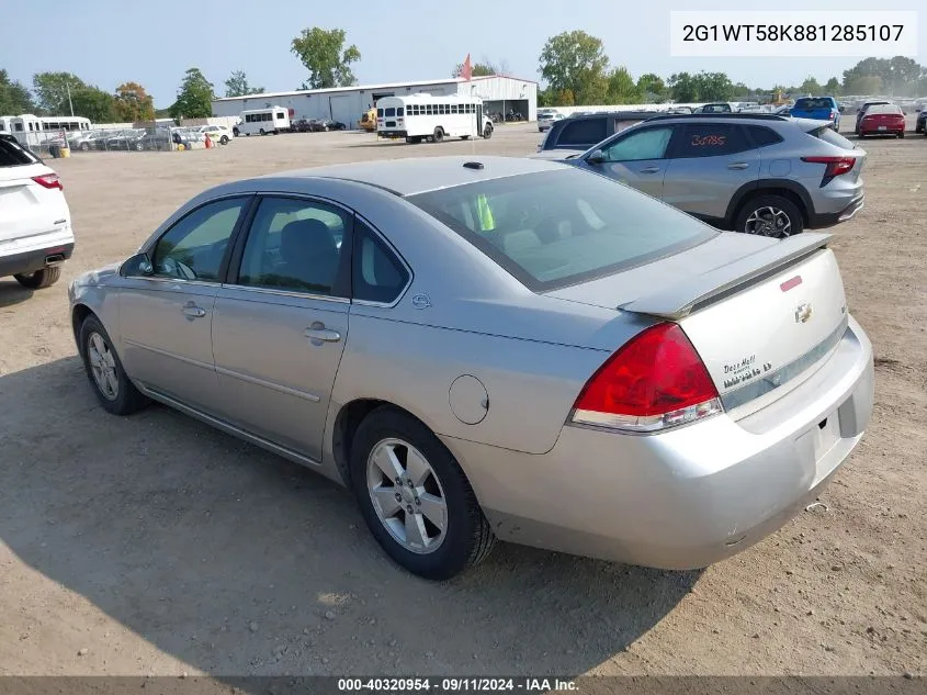 2G1WT58K881285107 2008 Chevrolet Impala Lt