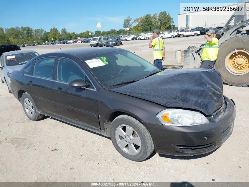 2008 Chevrolet Impala Lt VIN: 2G1WT58K389236687 Lot: 40327553