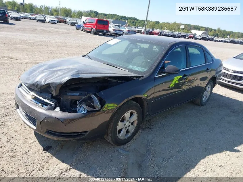 2008 Chevrolet Impala Lt VIN: 2G1WT58K389236687 Lot: 40327553