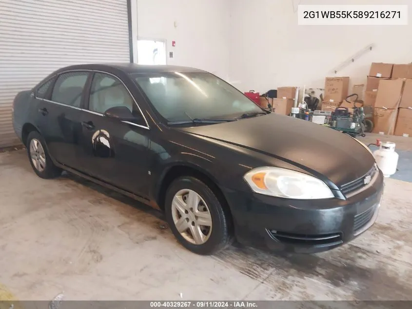 2008 Chevrolet Impala Ls VIN: 2G1WB55K589216271 Lot: 40329267