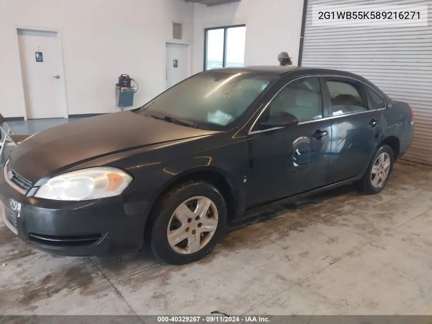 2008 Chevrolet Impala Ls VIN: 2G1WB55K589216271 Lot: 40329267