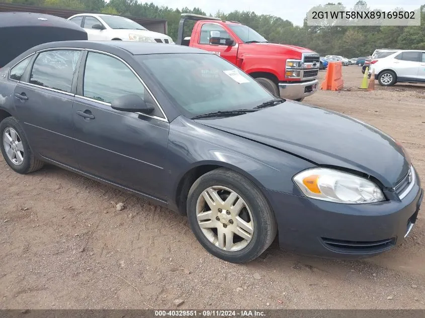 2008 Chevrolet Impala Lt VIN: 2G1WT58NX89169502 Lot: 40329551