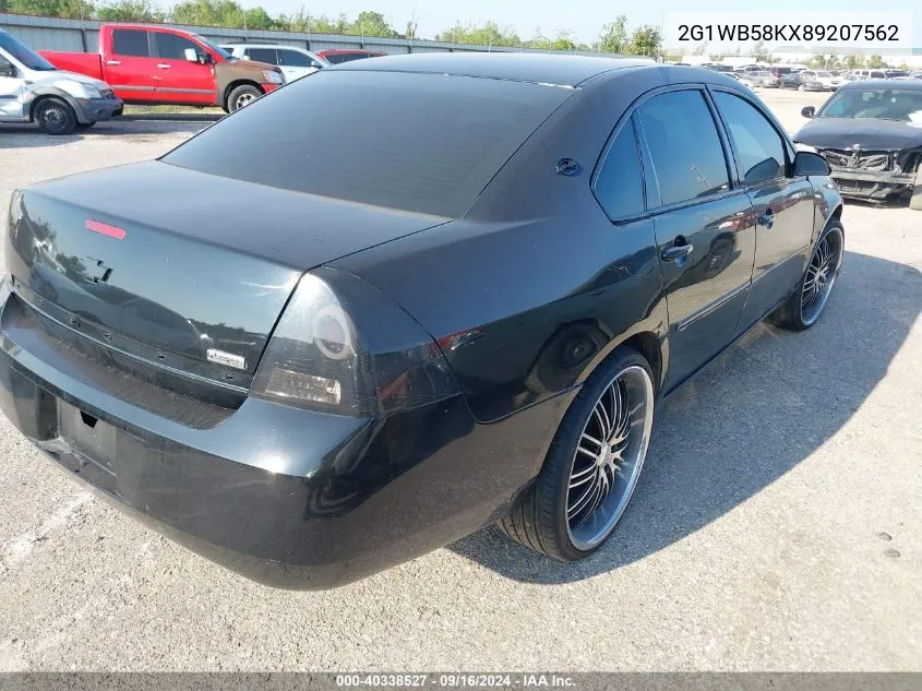 2008 Chevrolet Impala Ls VIN: 2G1WB58KX89207562 Lot: 40338527