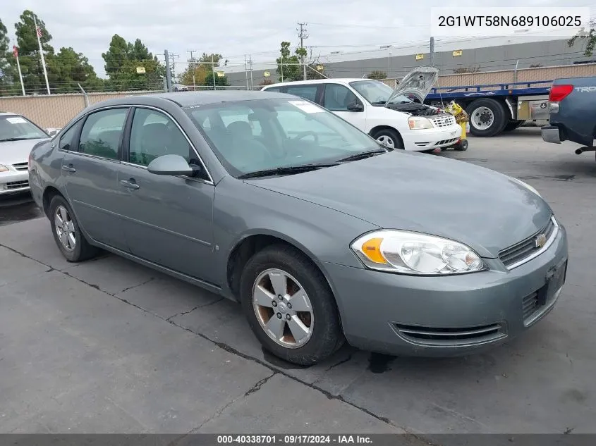 2008 Chevrolet Impala Lt VIN: 2G1WT58N689106025 Lot: 40338701