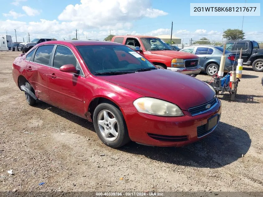 2008 Chevrolet Impala Lt VIN: 2G1WT58K681217677 Lot: 40339766