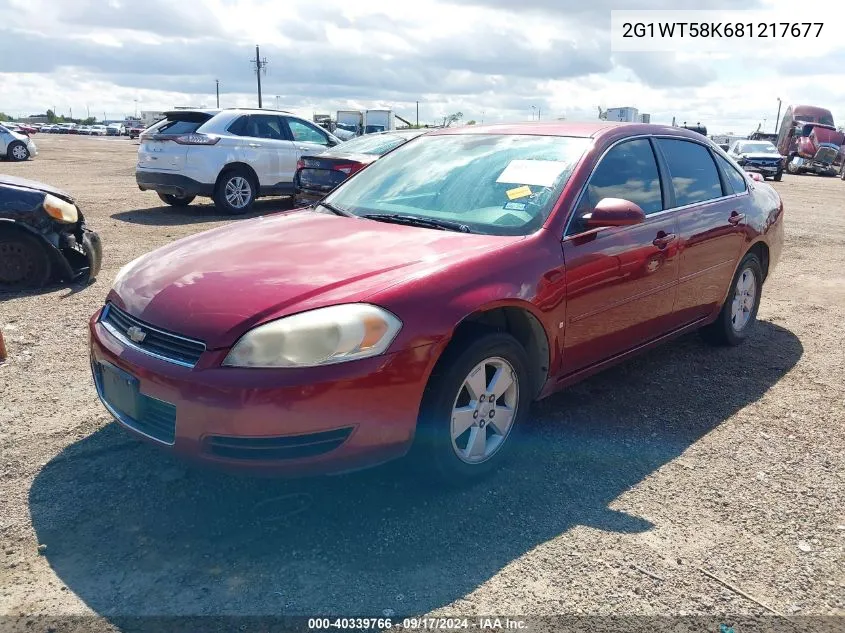 2008 Chevrolet Impala Lt VIN: 2G1WT58K681217677 Lot: 40339766