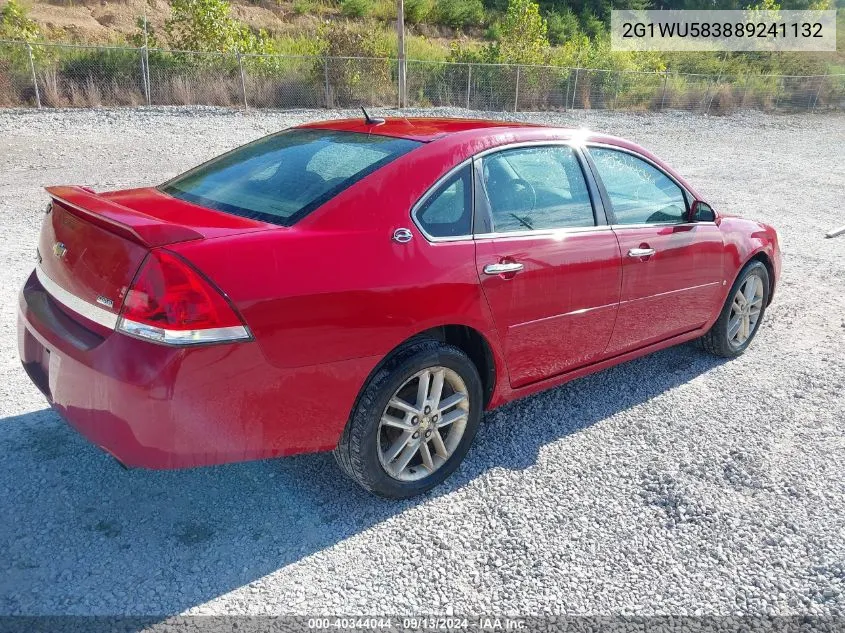 2008 Chevrolet Impala Ltz VIN: 2G1WU583889241132 Lot: 40344044