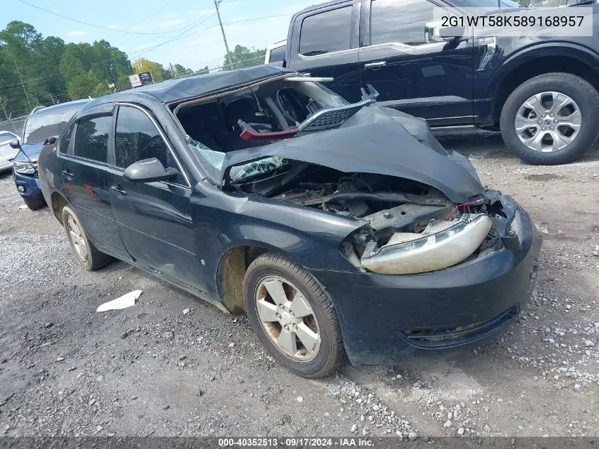 2008 Chevrolet Impala Lt VIN: 2G1WT58K589168957 Lot: 40352513