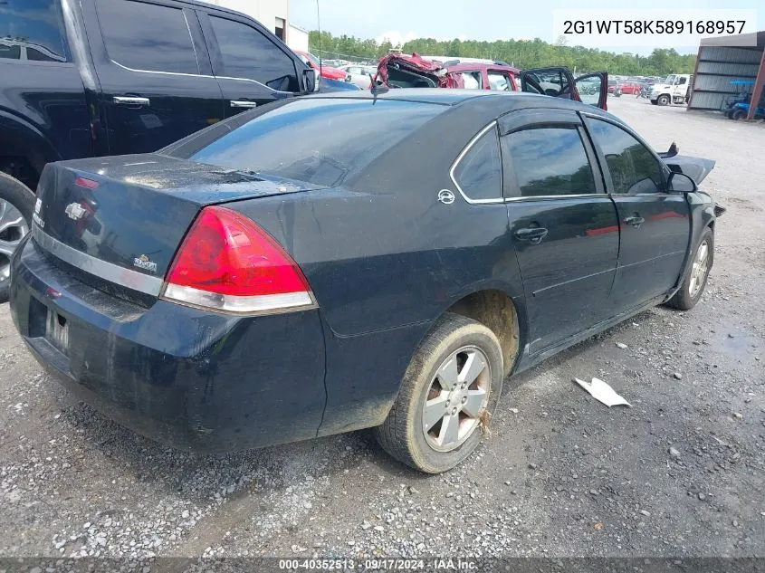 2008 Chevrolet Impala Lt VIN: 2G1WT58K589168957 Lot: 40352513