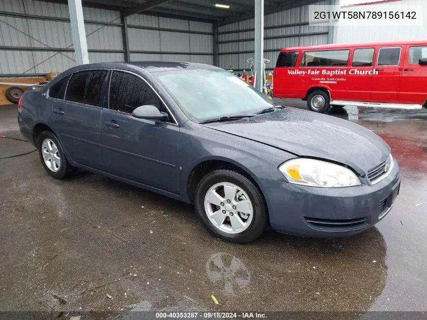 2008 Chevrolet Impala Lt VIN: 2G1WT58N789156142 Lot: 40353287