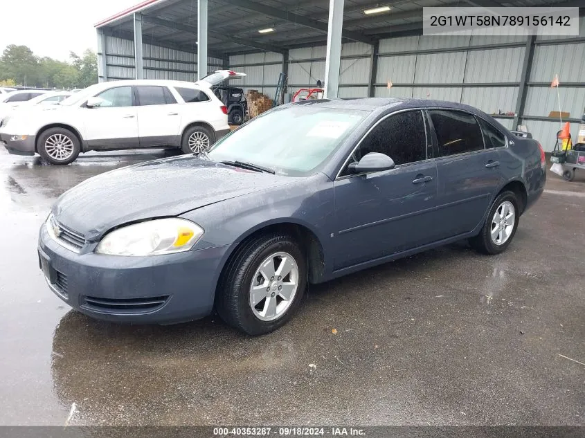 2008 Chevrolet Impala Lt VIN: 2G1WT58N789156142 Lot: 40353287