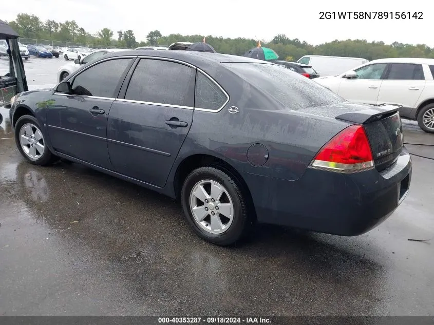 2008 Chevrolet Impala Lt VIN: 2G1WT58N789156142 Lot: 40353287