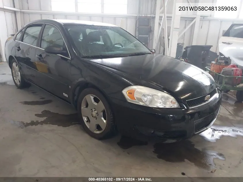 2G1WD58C481359063 2008 Chevrolet Impala Super Sport