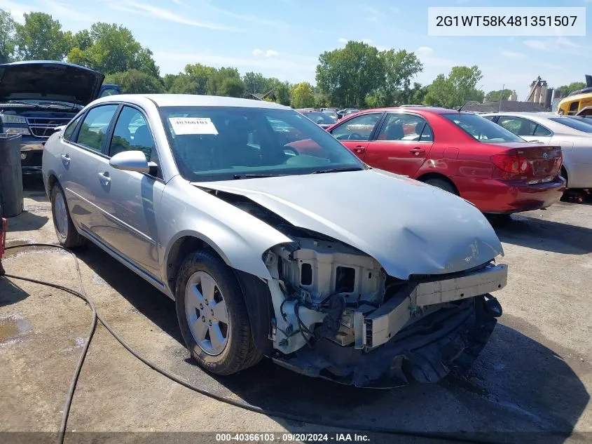 2008 Chevrolet Impala Lt VIN: 2G1WT58K481351507 Lot: 40366103