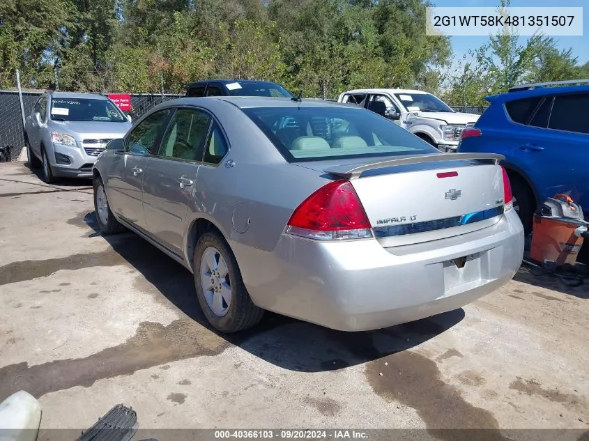 2G1WT58K481351507 2008 Chevrolet Impala Lt