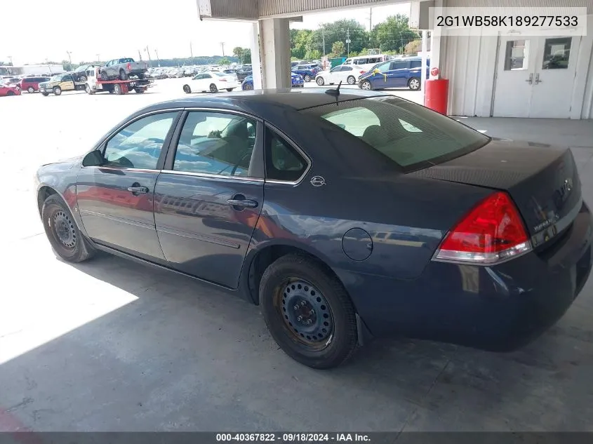 2008 Chevrolet Impala Ls VIN: 2G1WB58K189277533 Lot: 40367822