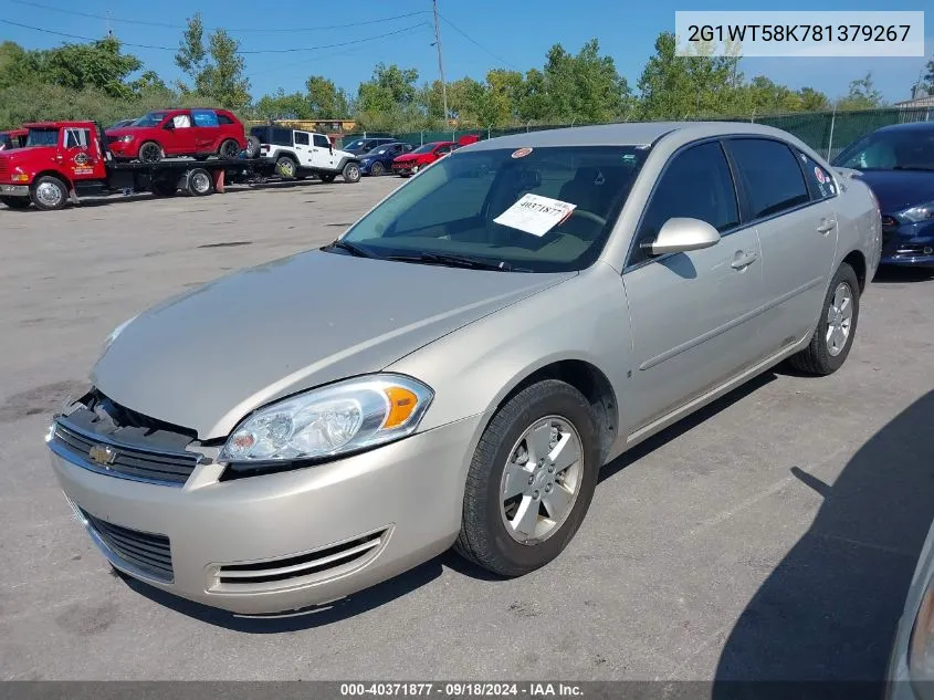 2008 Chevrolet Impala Lt VIN: 2G1WT58K781379267 Lot: 40371877