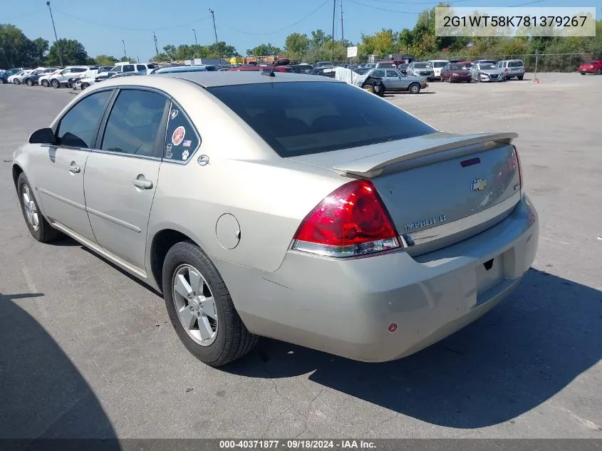 2008 Chevrolet Impala Lt VIN: 2G1WT58K781379267 Lot: 40371877