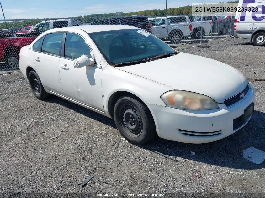 2008 Chevrolet Impala Ls VIN: 2G1WB58K889239328 Lot: 40375821