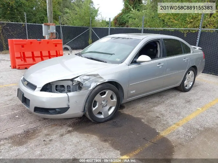 2G1WD58C889155383 2008 Chevrolet Impala Ss