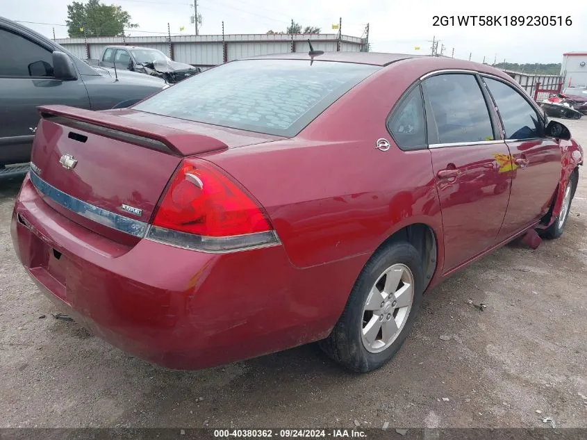 2008 Chevrolet Impala Lt VIN: 2G1WT58K189230516 Lot: 40380362