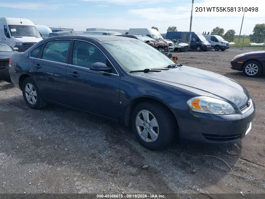 2008 Chevrolet Impala Lt VIN: 2G1WT55K581310498 Lot: 40386675