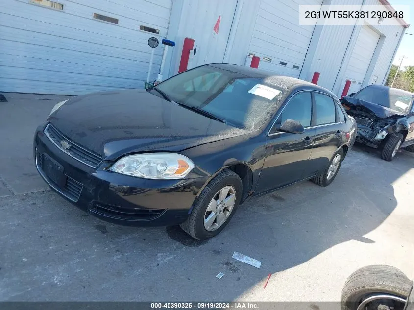 2008 Chevrolet Impala Lt VIN: 2G1WT55K381290848 Lot: 40390325