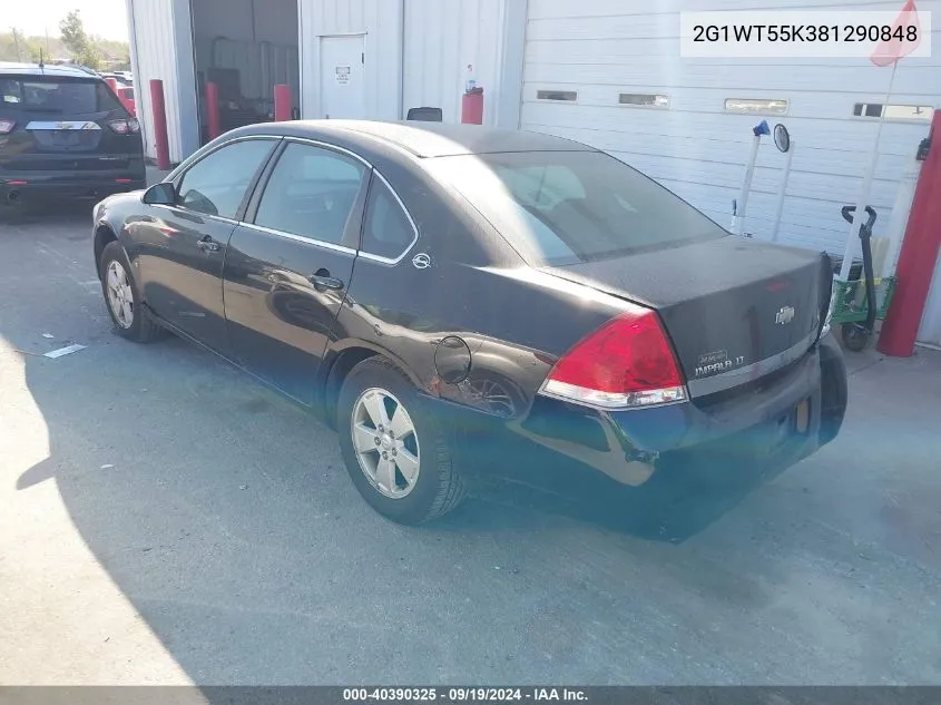 2008 Chevrolet Impala Lt VIN: 2G1WT55K381290848 Lot: 40390325