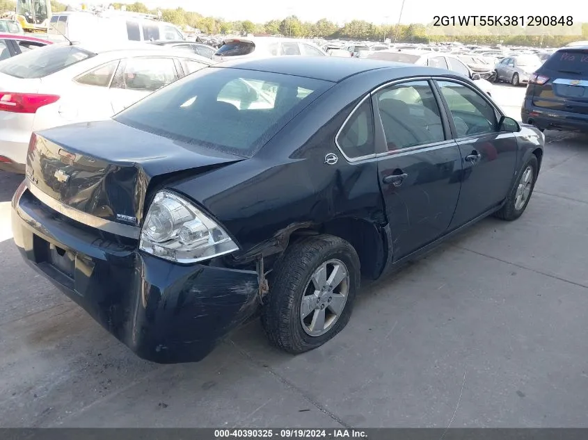 2008 Chevrolet Impala Lt VIN: 2G1WT55K381290848 Lot: 40390325