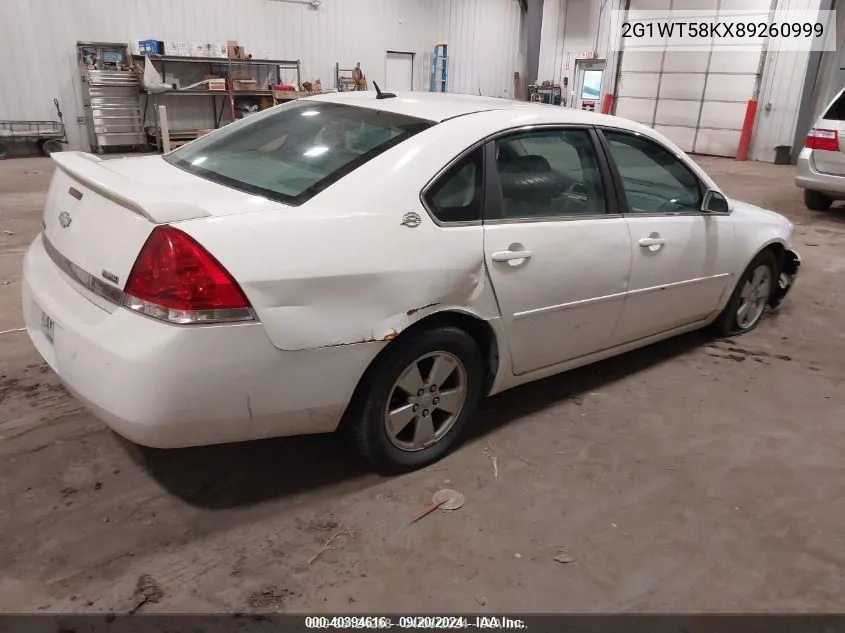 2008 Chevrolet Impala Lt VIN: 2G1WT58KX89260999 Lot: 40394616