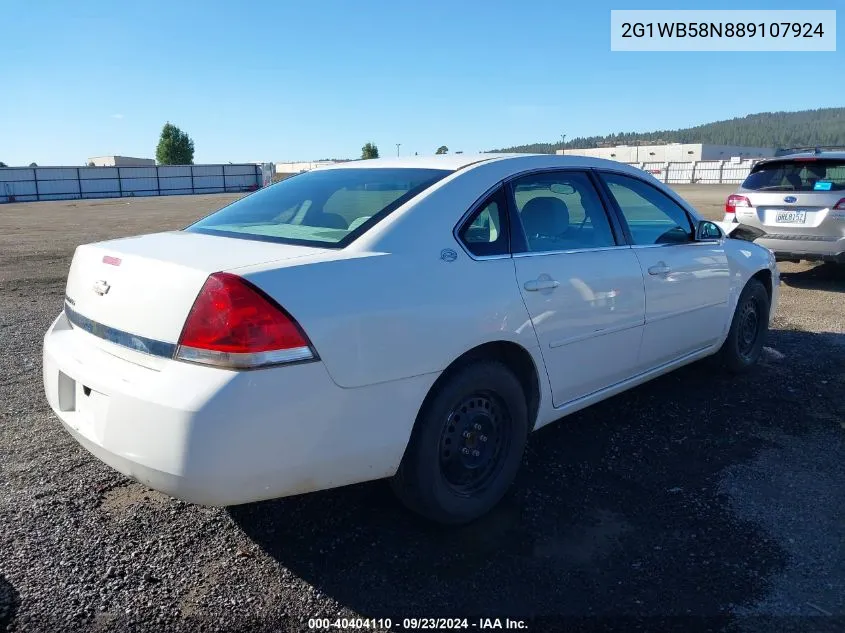 2G1WB58N889107924 2008 Chevrolet Impala Ls