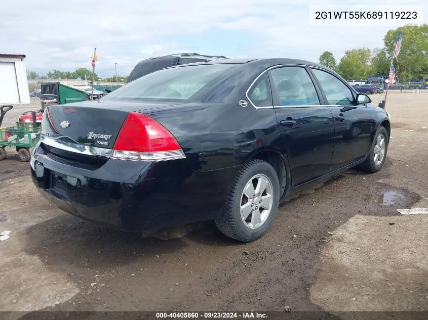 2008 Chevrolet Impala Lt VIN: 2G1WT55K689119223 Lot: 40405860