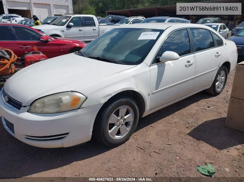 2G1WT58N689118403 2008 Chevrolet Impala Lt