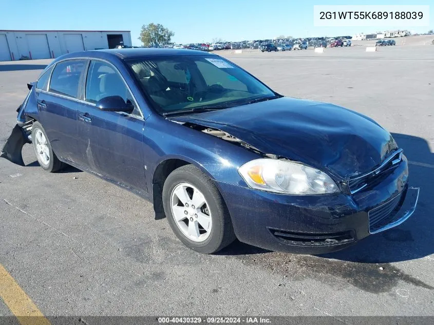 2008 Chevrolet Impala Lt VIN: 2G1WT55K689188039 Lot: 40430329