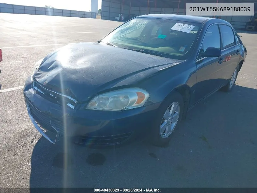 2008 Chevrolet Impala Lt VIN: 2G1WT55K689188039 Lot: 40430329