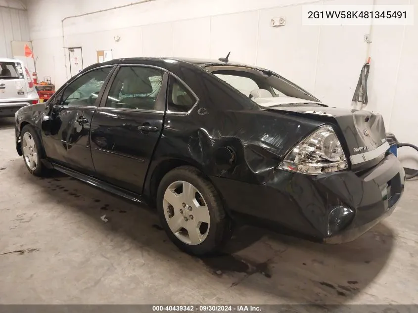 2G1WV58K481345491 2008 Chevrolet Impala Lt