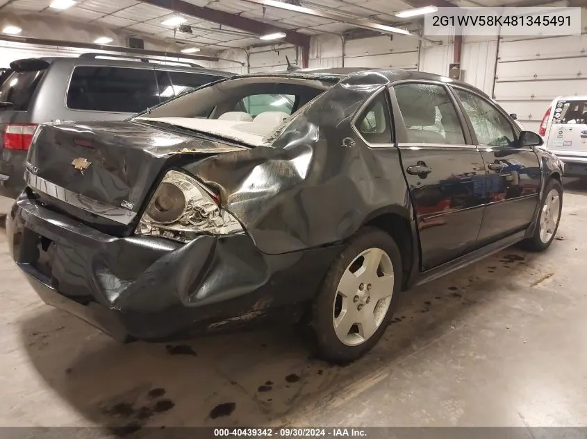 2G1WV58K481345491 2008 Chevrolet Impala Lt