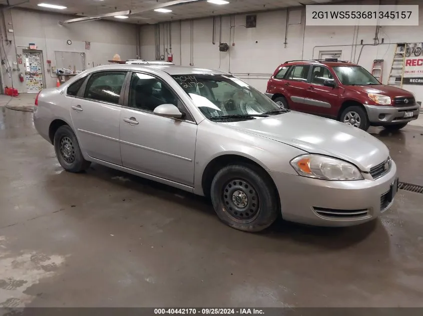 2G1WS553681345157 2008 Chevrolet Impala Police