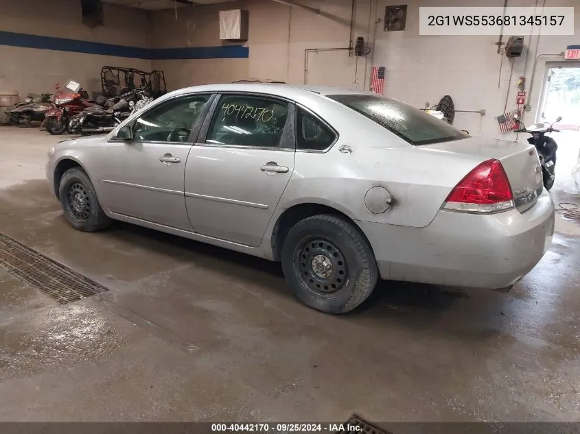 2G1WS553681345157 2008 Chevrolet Impala Police