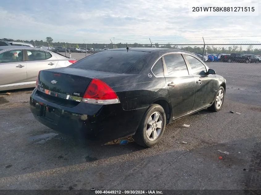 2G1WT58K881271515 2008 Chevrolet Impala Lt