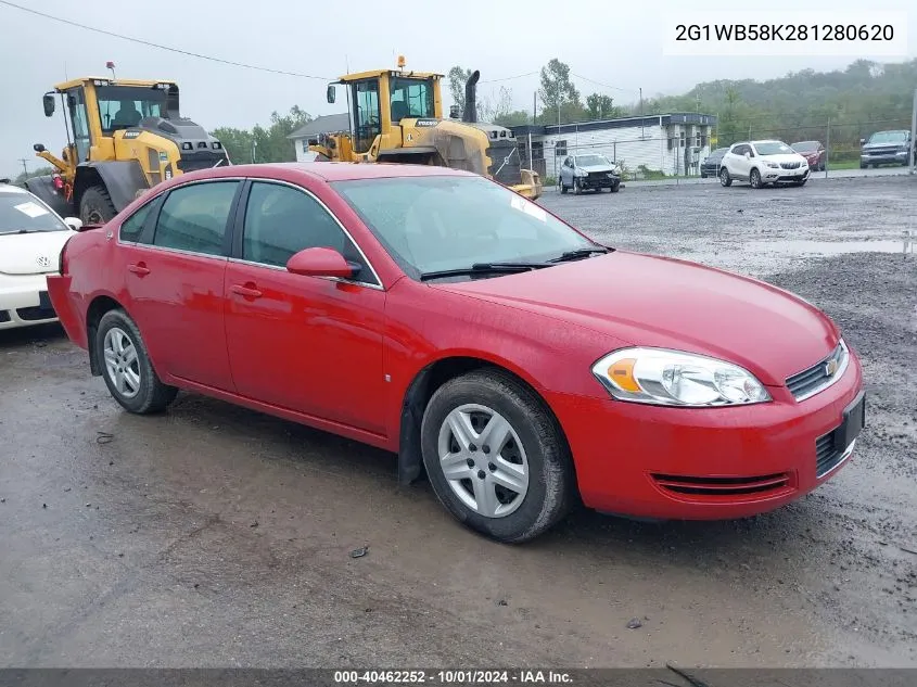 2008 Chevrolet Impala Ls VIN: 2G1WB58K281280620 Lot: 40462252