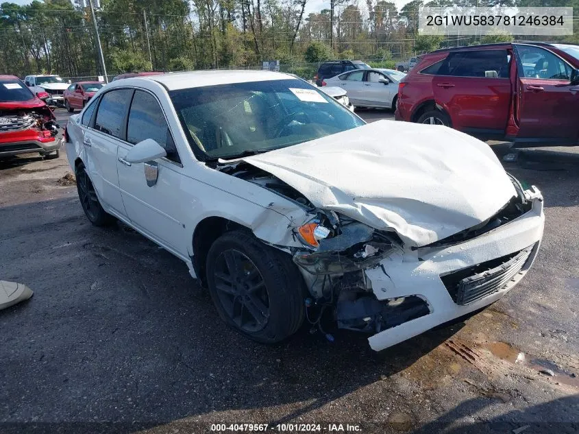 2008 Chevrolet Impala Ltz VIN: 2G1WU583781246384 Lot: 40479567