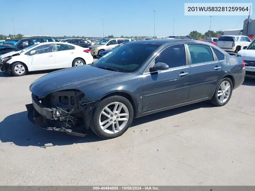 2008 Chevrolet Impala Ltz VIN: 2G1WU583281259964 Lot: 40494805