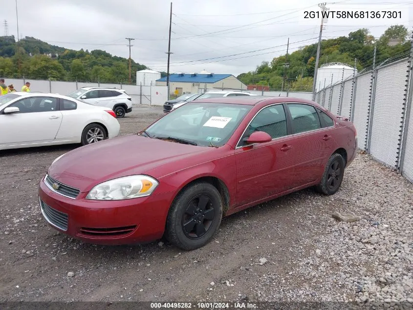 2008 Chevrolet Impala Lt VIN: 2G1WT58N681367301 Lot: 40495282