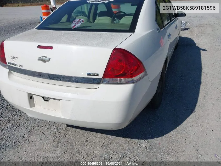 2G1WB58K589181596 2008 Chevrolet Impala Ls