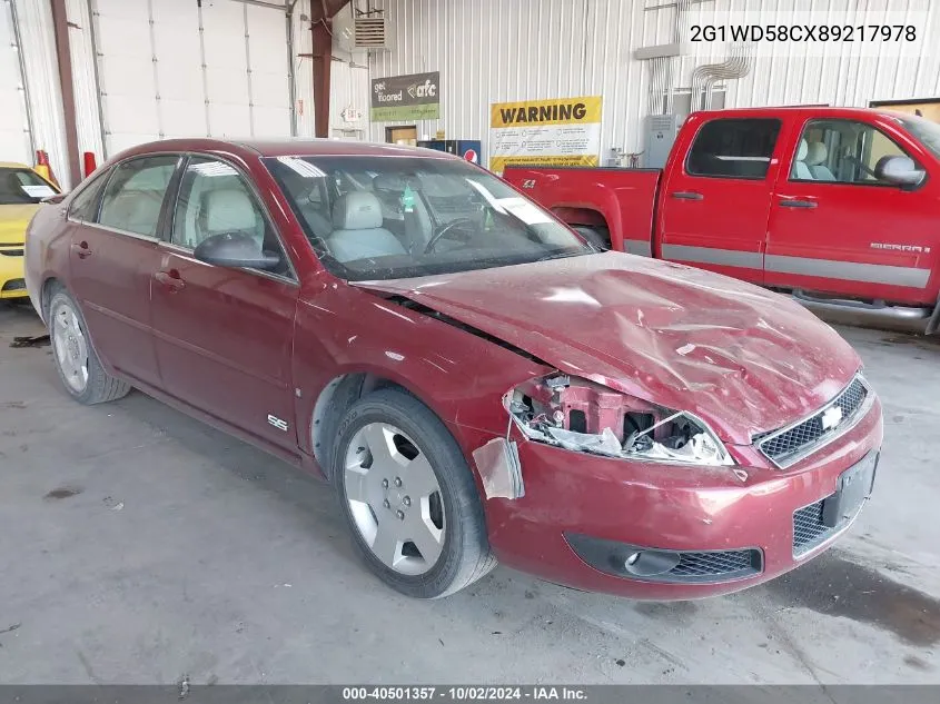 2G1WD58CX89217978 2008 Chevrolet Impala Ss