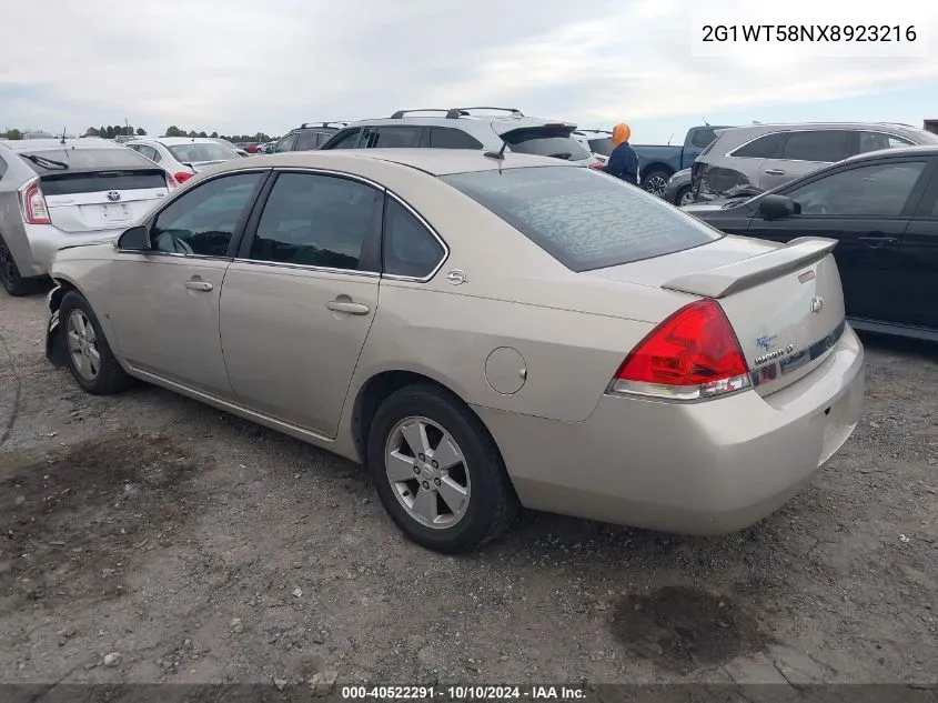 2008 Chevrolet Impala Lt VIN: 2G1WT58NX8923216 Lot: 40522291