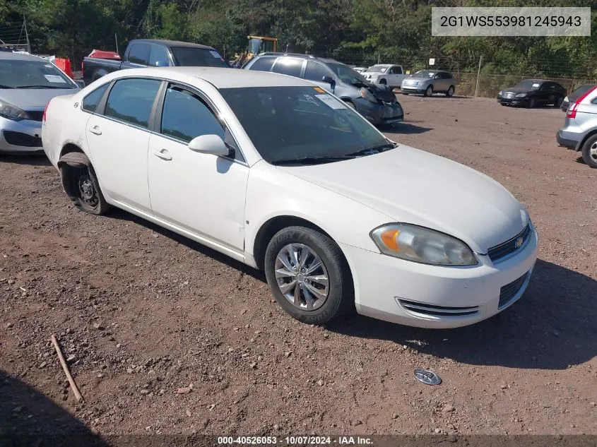 2008 Chevrolet Impala Police VIN: 2G1WS553981245943 Lot: 40526053