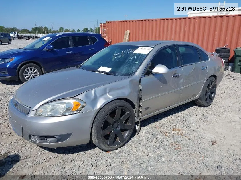 2008 Chevrolet Impala Ss VIN: 2G1WD58C189156228 Lot: 40535758