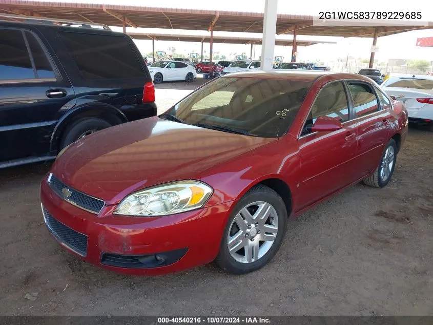 2008 Chevrolet Impala Lt VIN: 2G1WC583789229685 Lot: 40540216